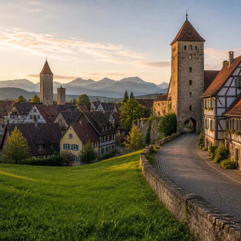Isny Allgäu: Luftkurort mit Altstadt und Alpenblick